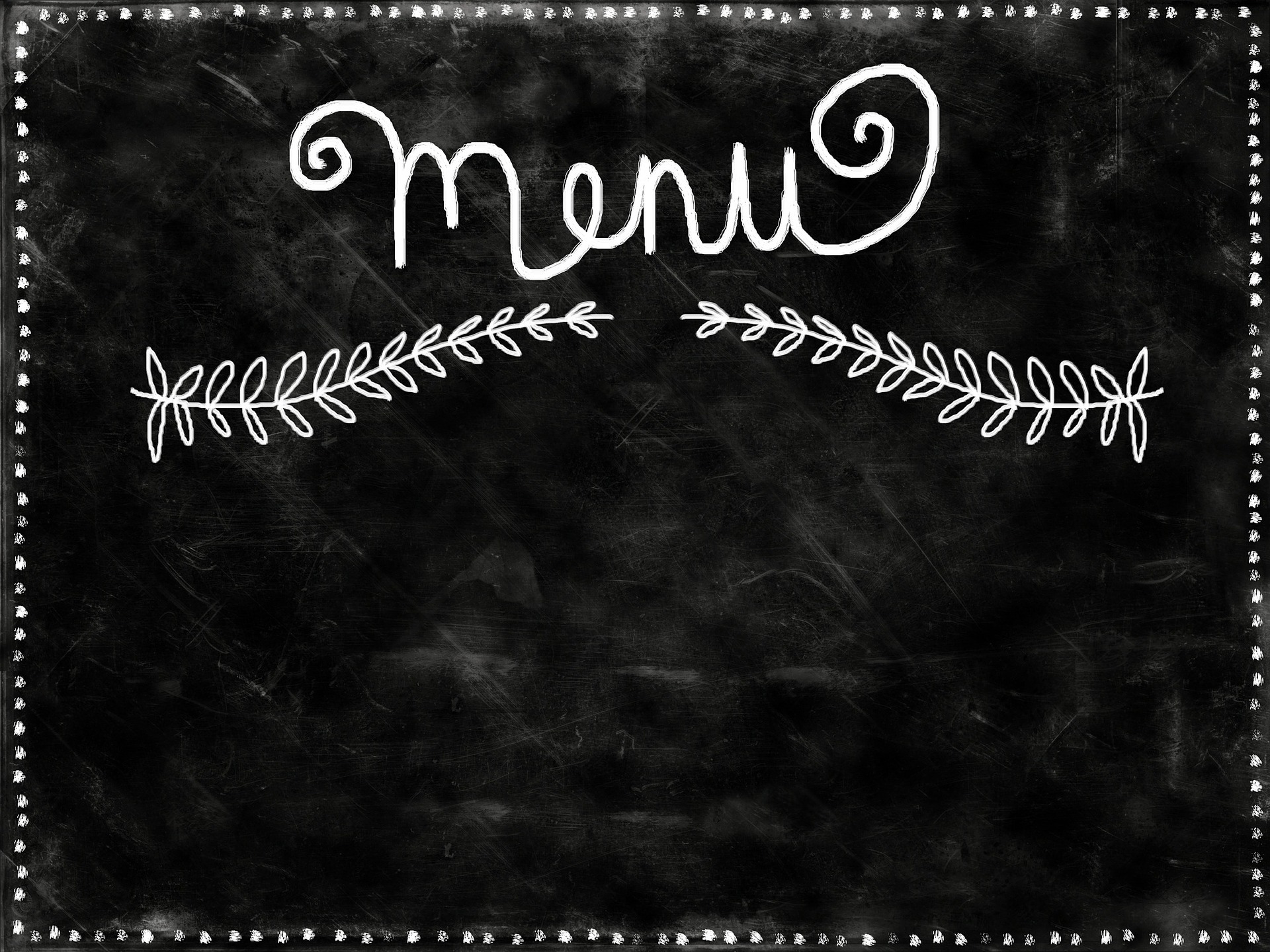 Menu-chalkboard